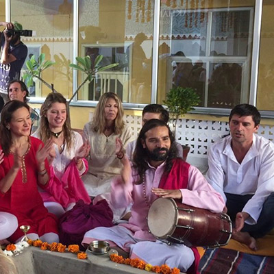 Indian Yoga & Meditation Tour Guide Kirtan Session